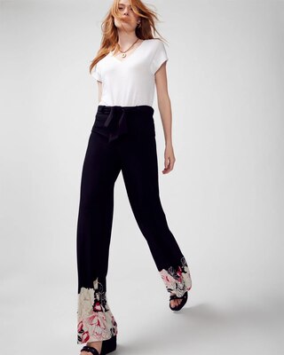Matte Jersey Wide-Leg Pants