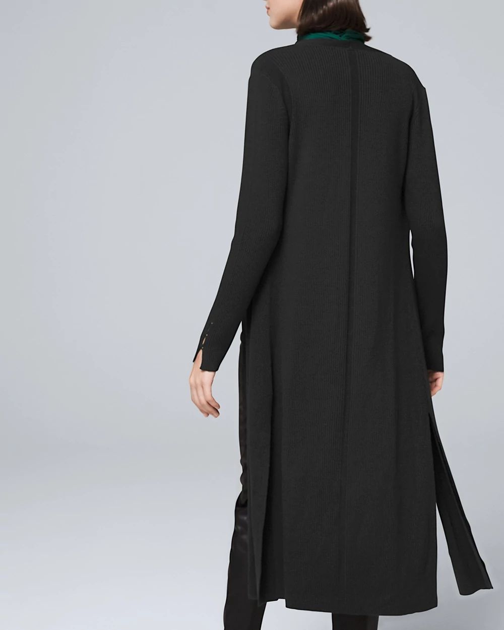 Modern Ribbed Duster Cardigan