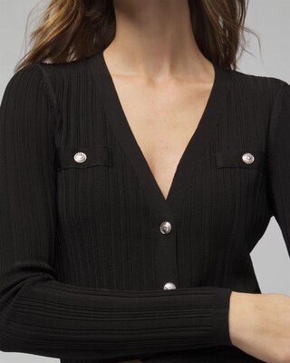 Long Sleeve Snap Front Cardigan