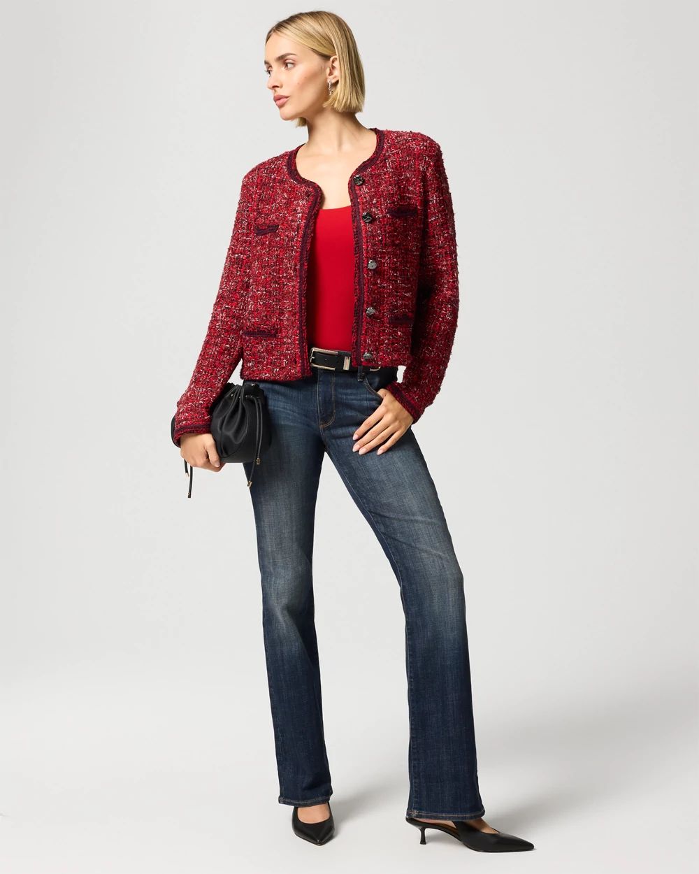 Petite Mid-Rise Bootcut Jeans