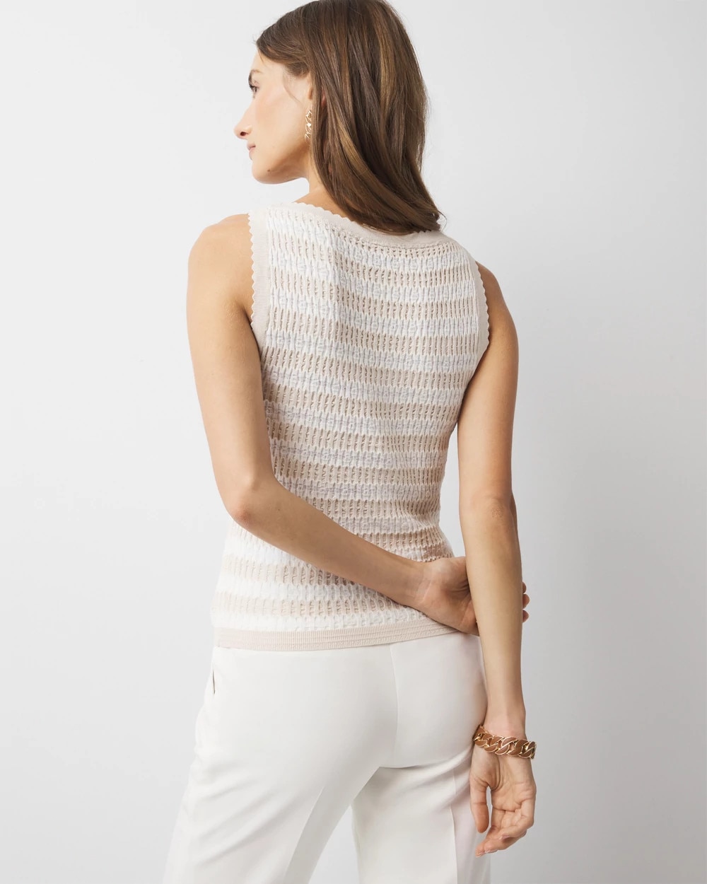 Textured Sweater Tank Top