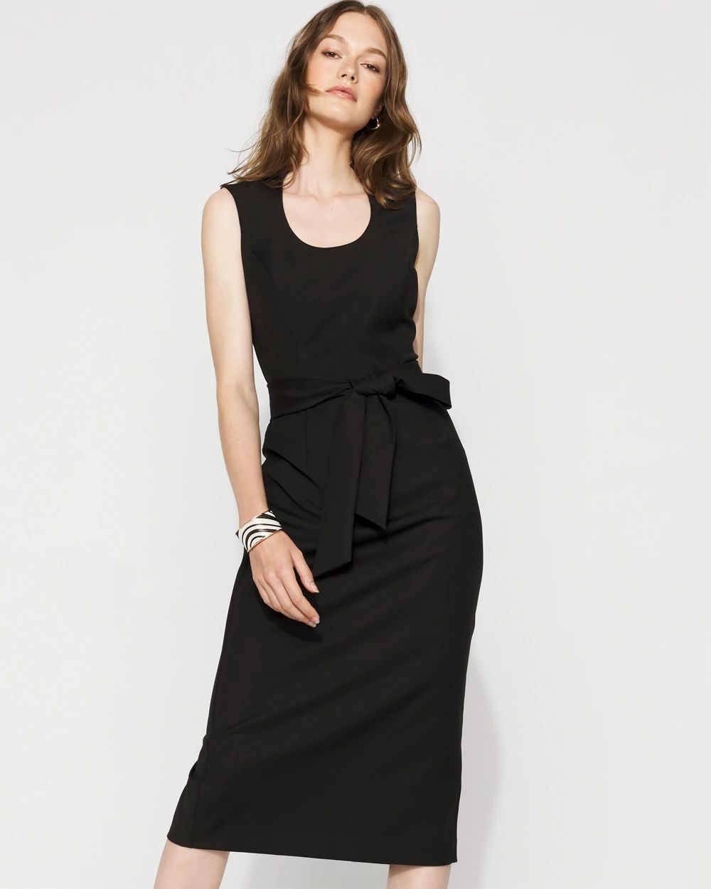 U-Neck Sheath Dress