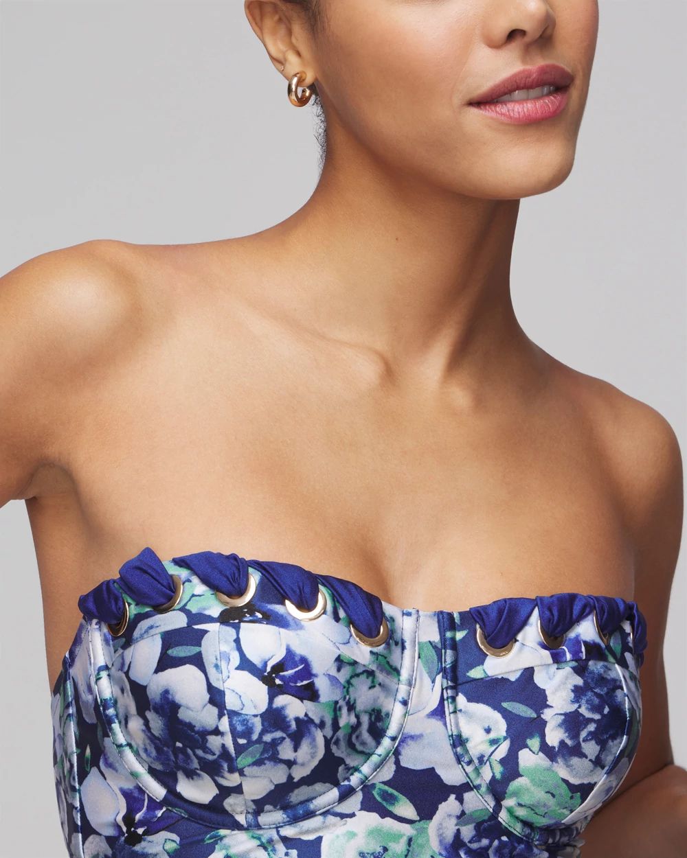Grommet Lace Bikini Top