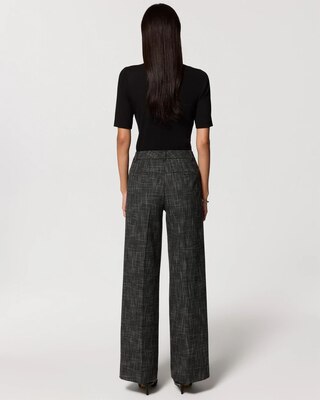 Tweed High Rise Wide Leg Pant click to view larger image.