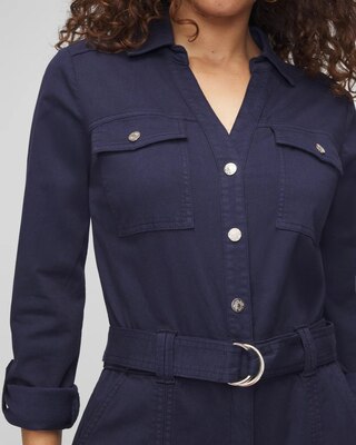 Long Sleeve Utility Jumpsuit