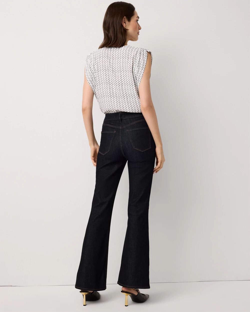 Petite High-Rise Flare Jean