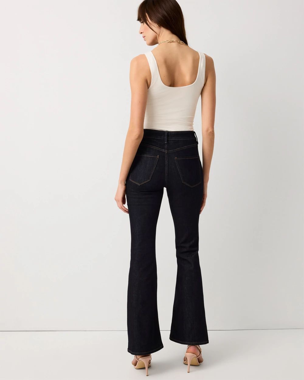 Petite High-Rise Flare Jean