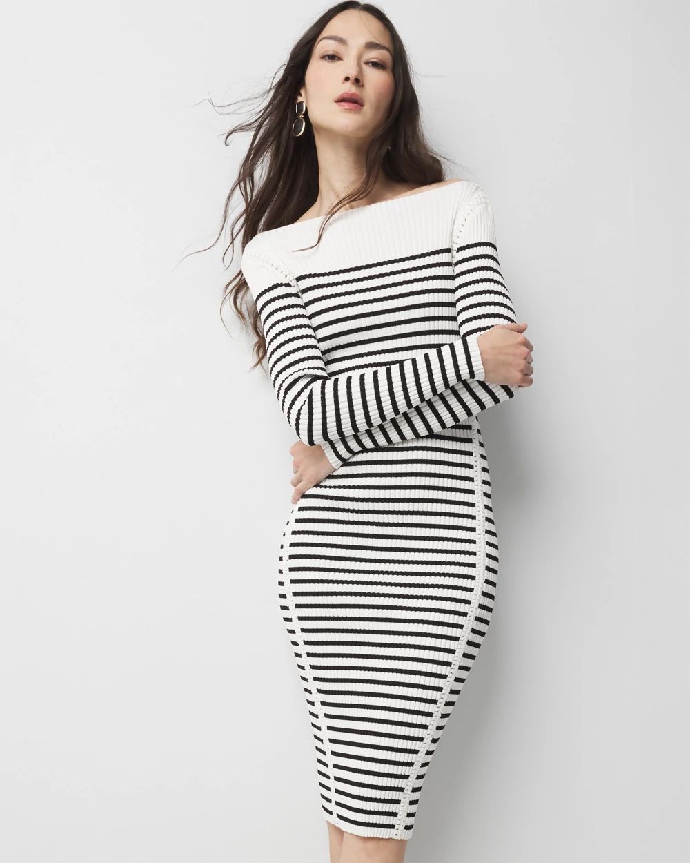 Crochet Sweater Dress click to view larger image.