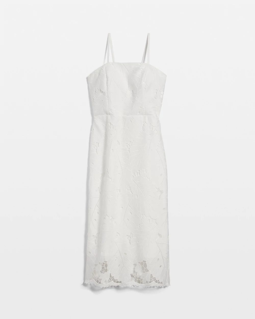 Lace Bustier Midi Dress