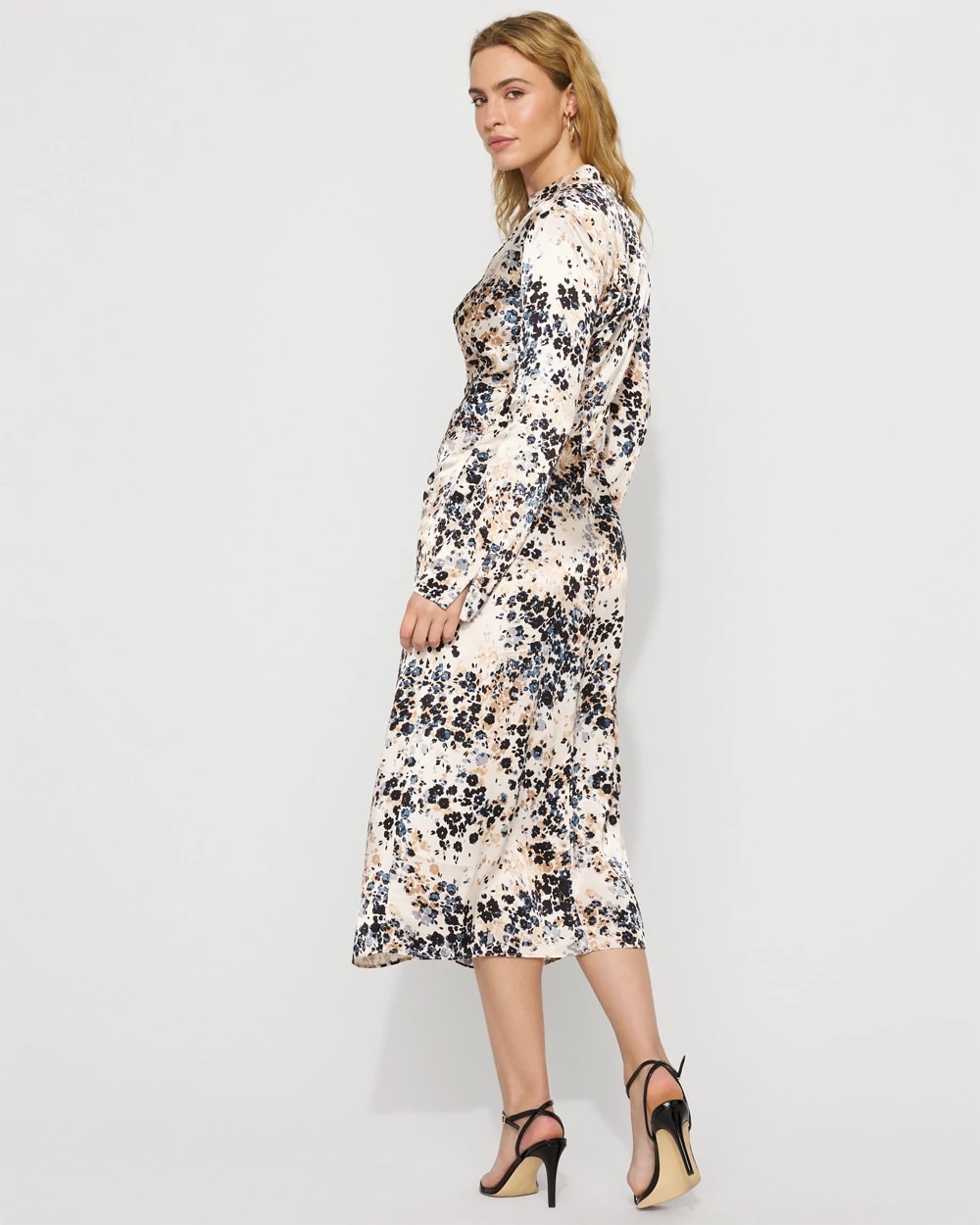 Floral Ruched Sheath Dress