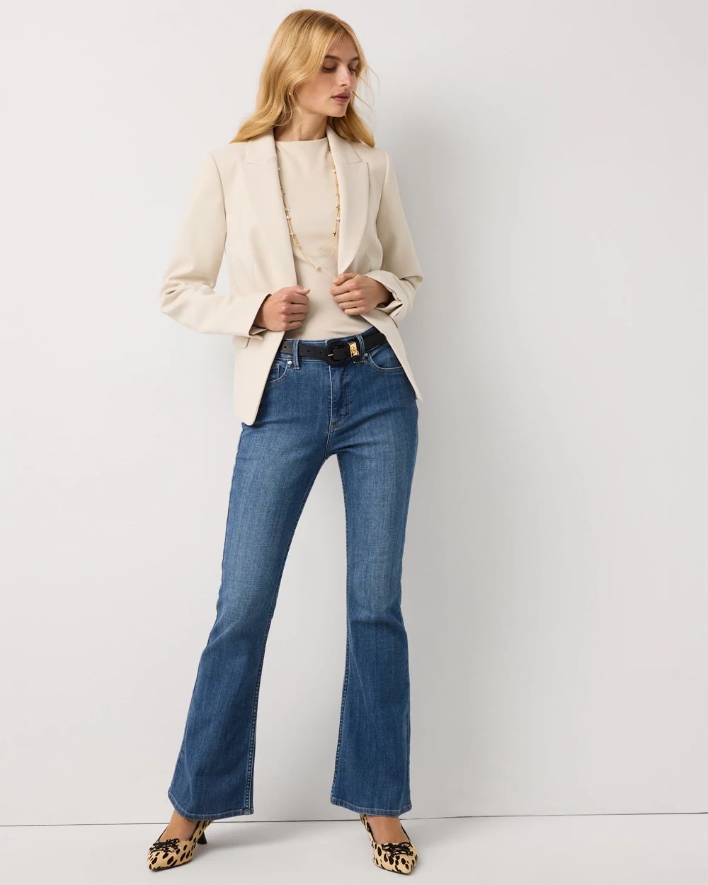 WHBM FORME™ All Ways Stretch High-Crewneck Tank Top click to view larger image.