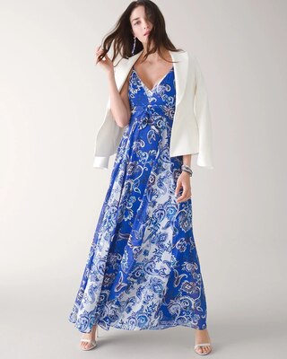 Mix Print Maxi Dress