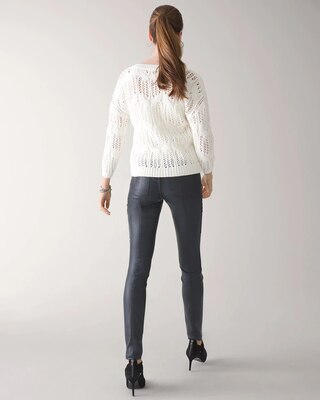 Long Sleeve Chunky V-Neck Sweater
