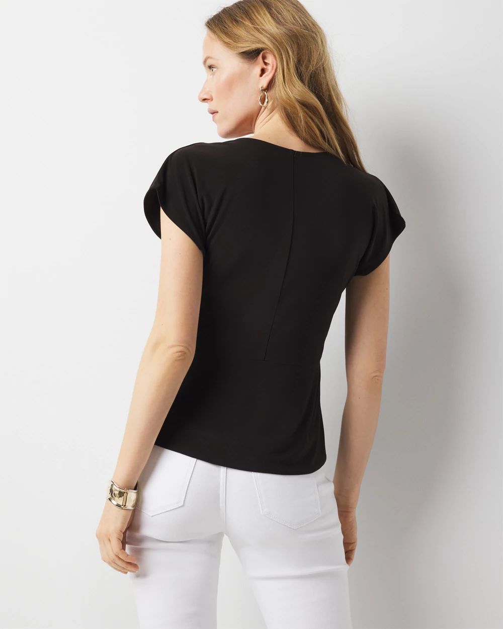 Draped Surplice Top