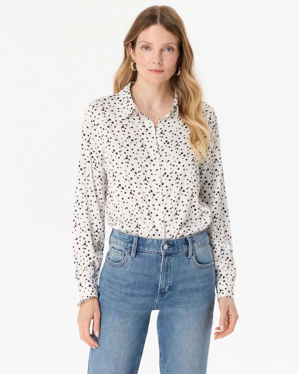 Petite Matte Satin Shirt