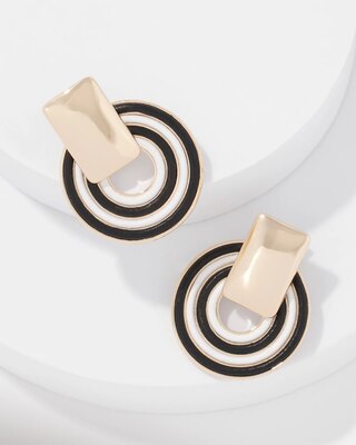 Corded Inlay Drop Earrings click to view larger image.