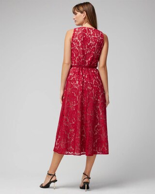 Sleeveless Lace Midi Dress