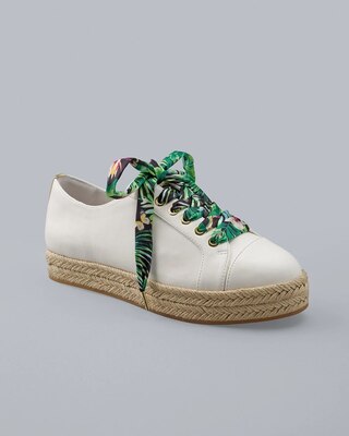 Espadrille Sneakers with Tropical Laces
