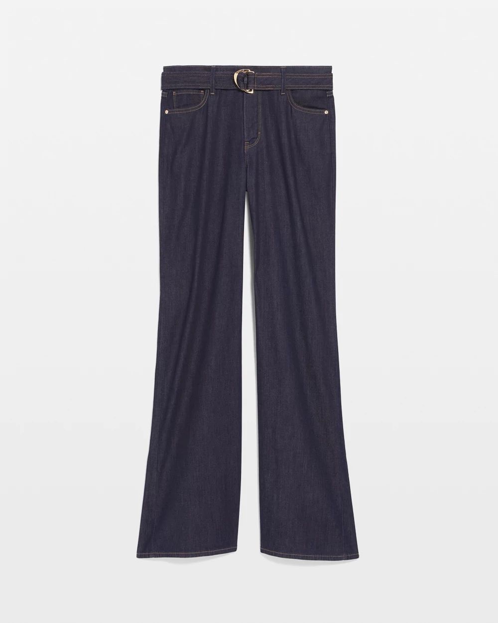 High-Rise Belted Wide-Leg Jean