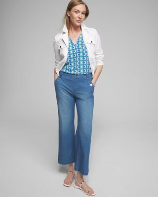 Outlet WHBM Mariner Wide Leg Crop