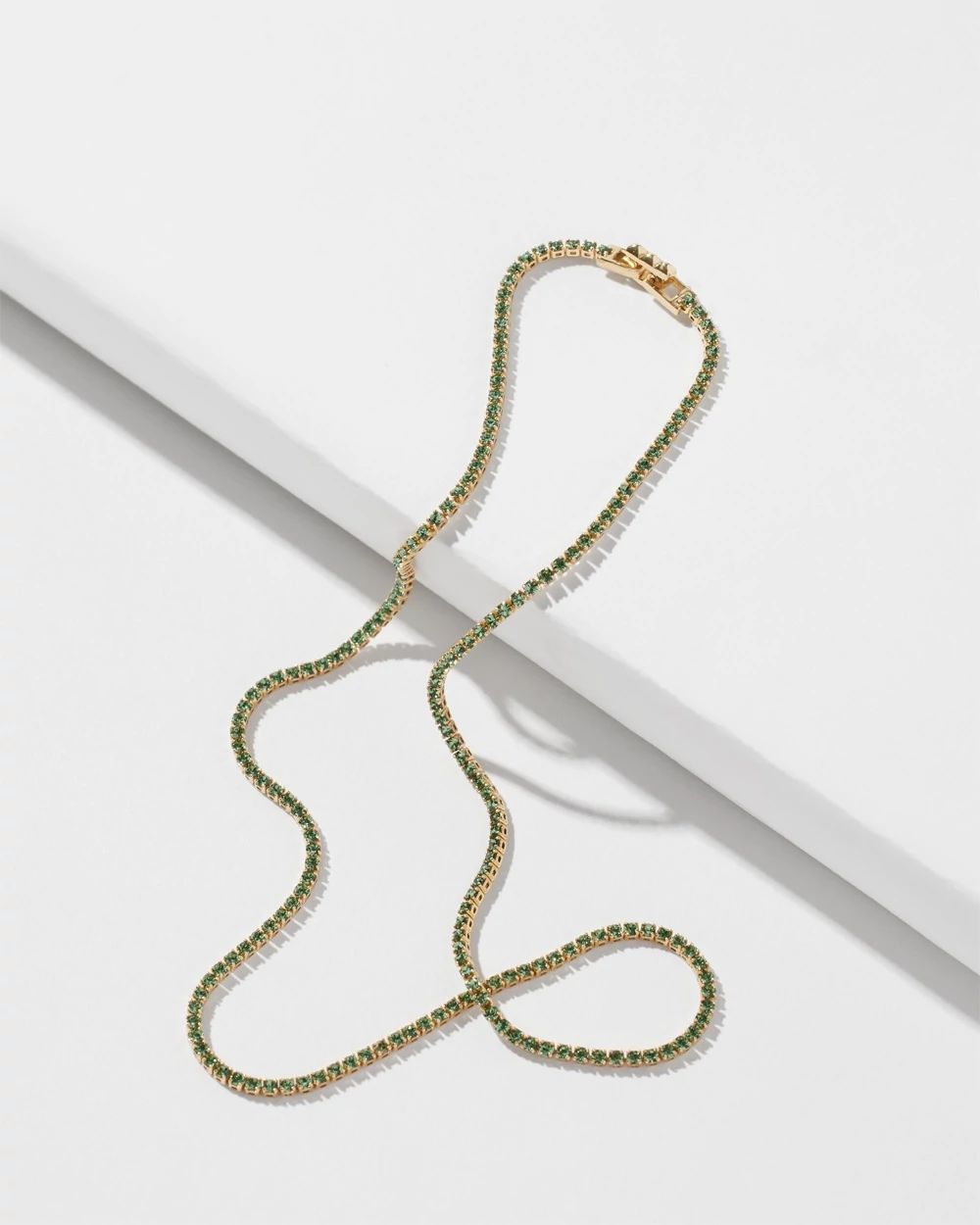 Green Tennis Necklace