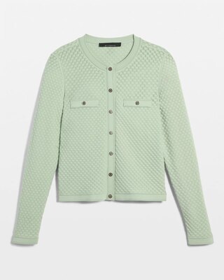 Novelty Stitch Crew Cardigan