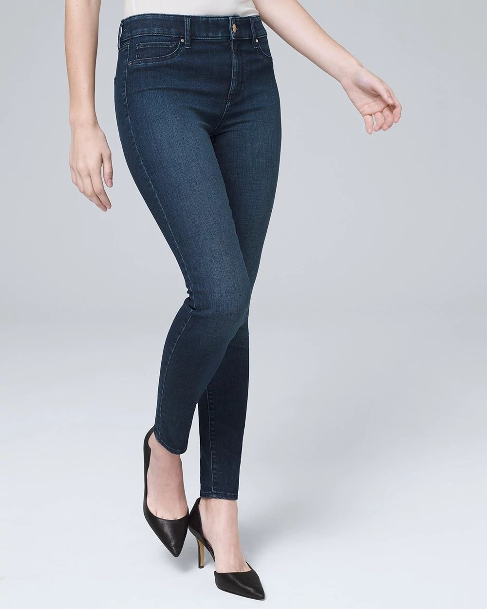 Mid-Rise Super Skinny Jeggings