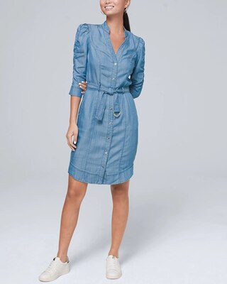 Silky-Soft Denim Shirtdress