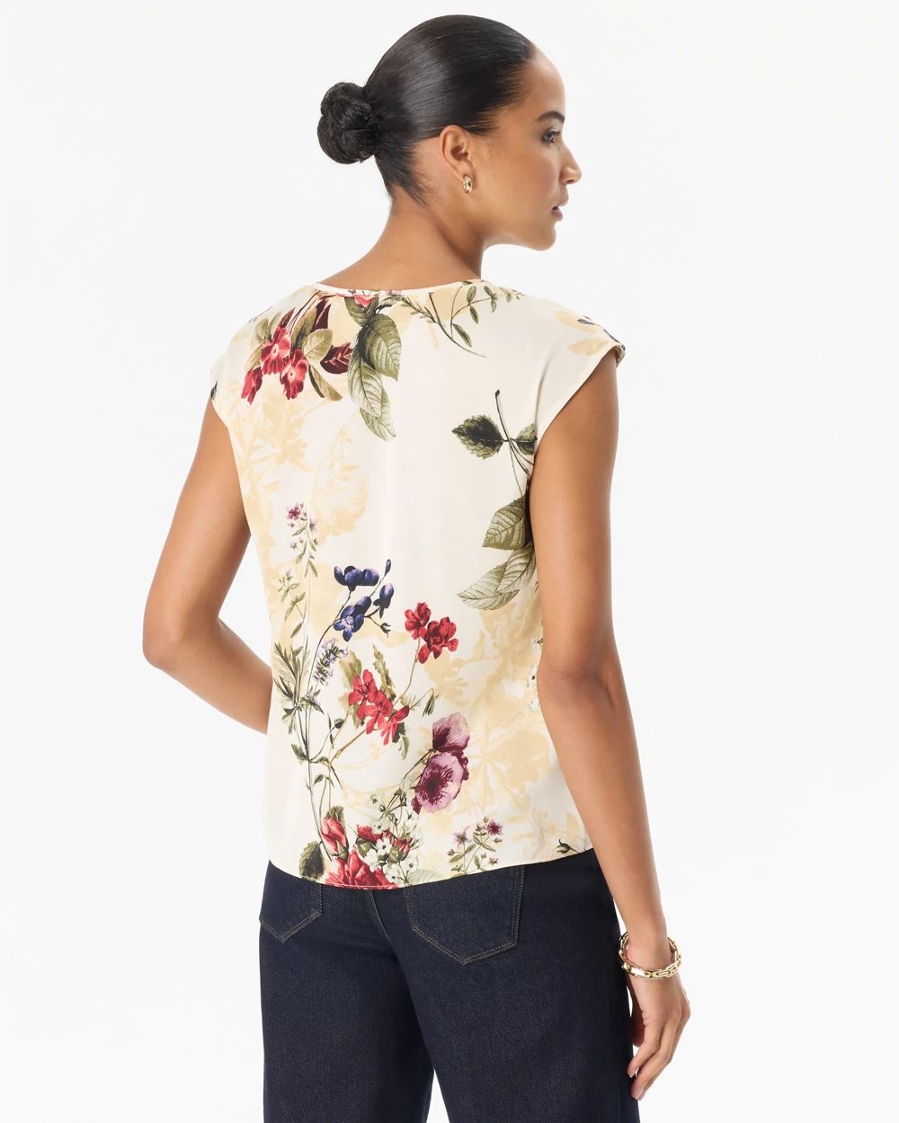V-neck Satin Shell click to view larger image.