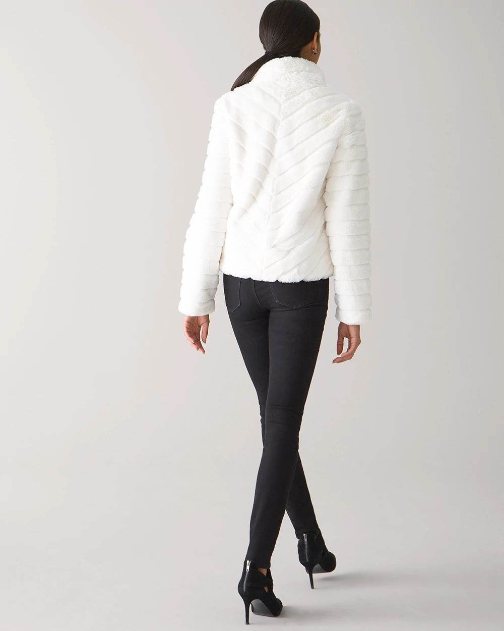 Faux Fur Moto Jacket
