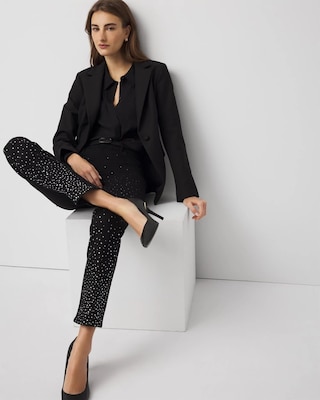 Embellished Mid Rise Slim Jean click to view larger image.