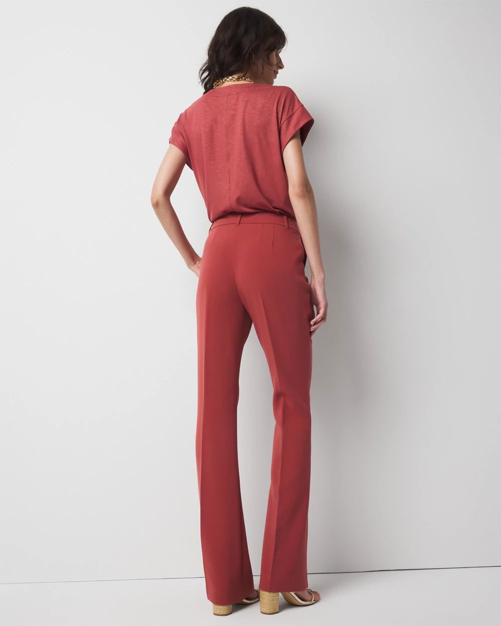 Petite High-Rise Flare Trouser