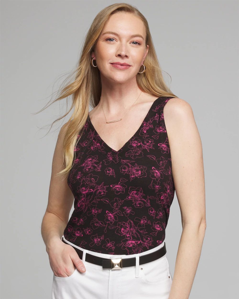 Outlet WHBM Double V-Neck Tank