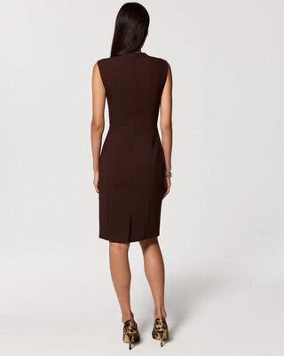 Luxe Stretch Square Neck Sheath Dress click to view larger image.