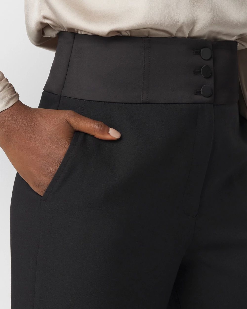 Extra High-Rise Tuxedo Luxe Stretch Trouser
