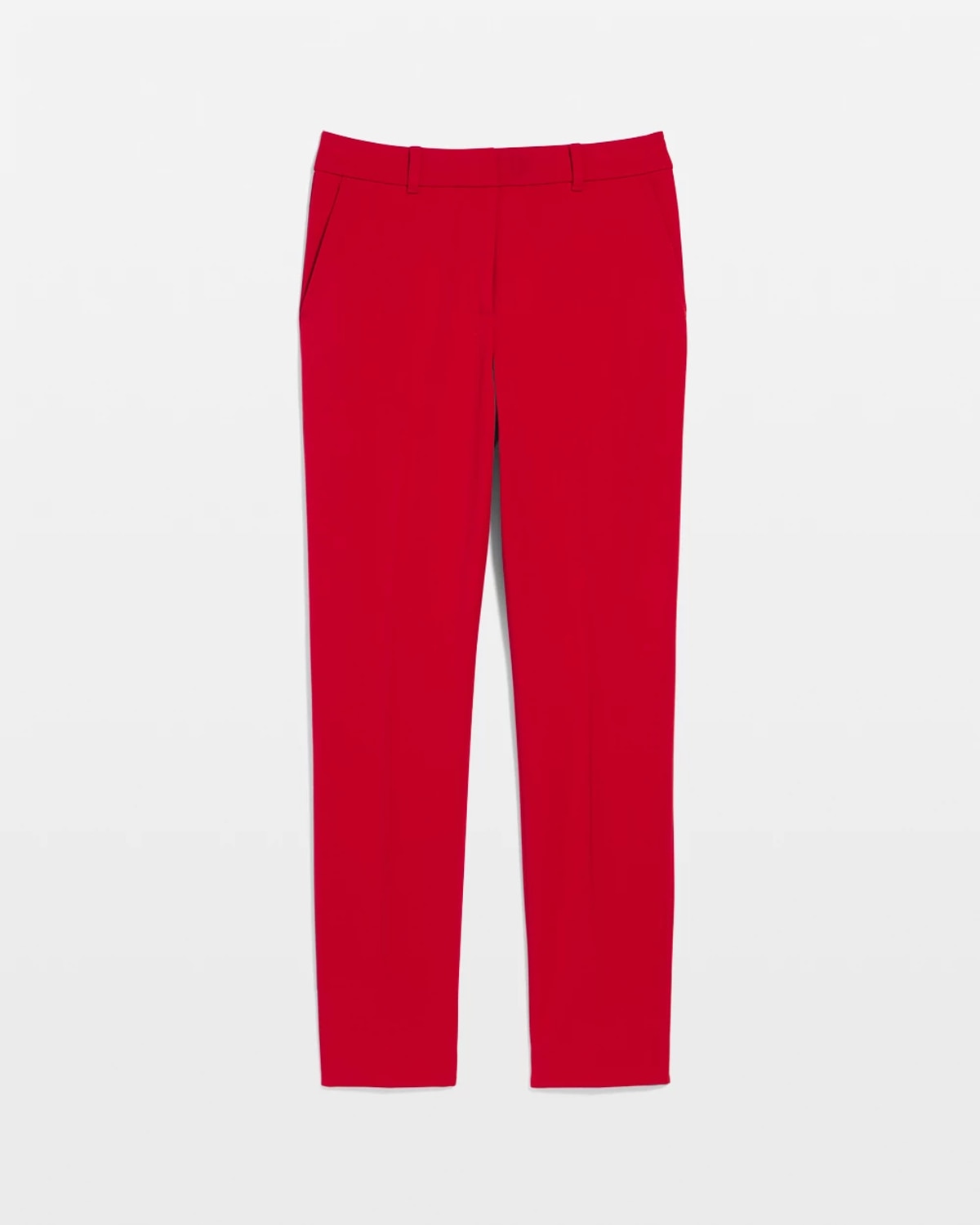 White House Black Market High-rise Slim Ankle Pants In Red