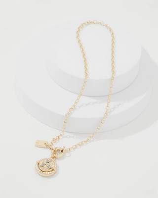 Coin Pendant Necklace click to view larger image.