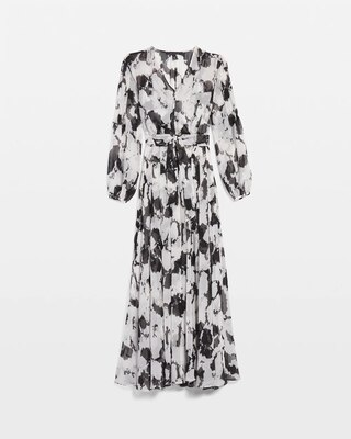 Petite Abstract Floral Maxi Dress click to view larger image.