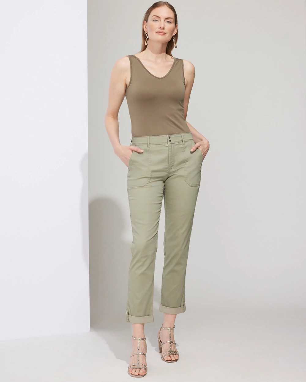 Women's utility cropped deals trousers