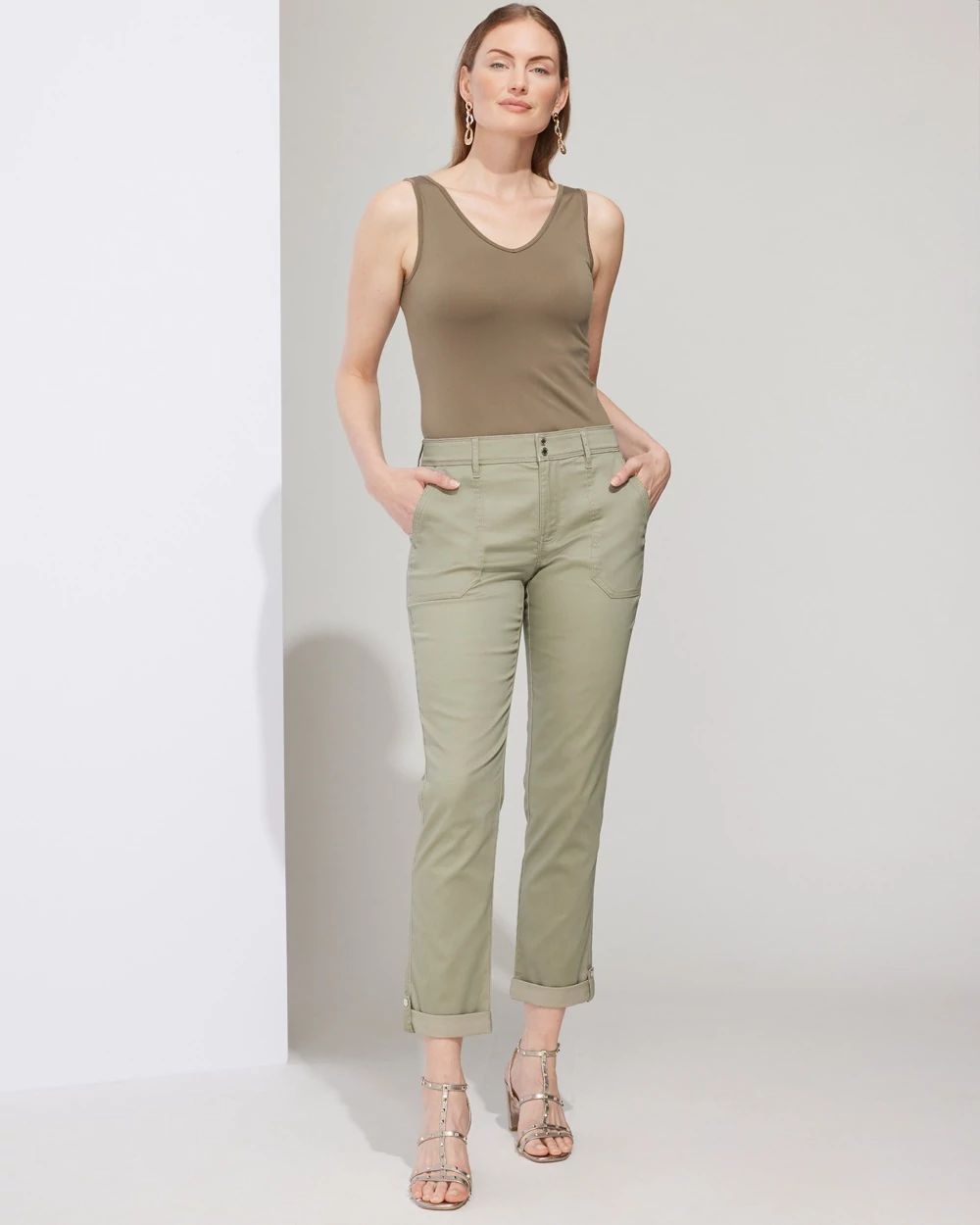 Mid-Rise Washed Cotton Crop Pant – Mercantile Portland