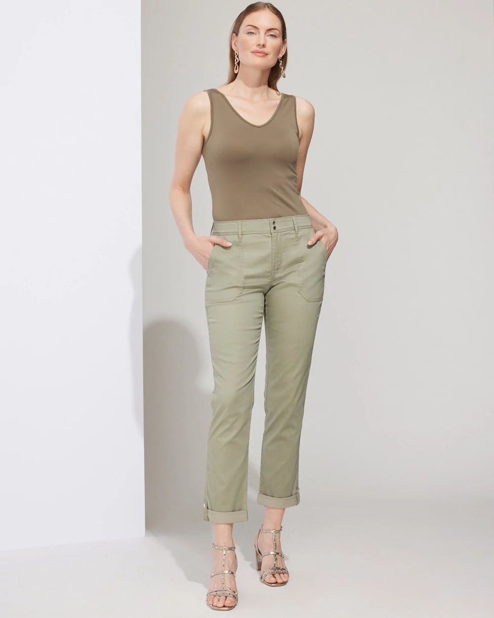 Outlet WHBM Utility Crop Pants
