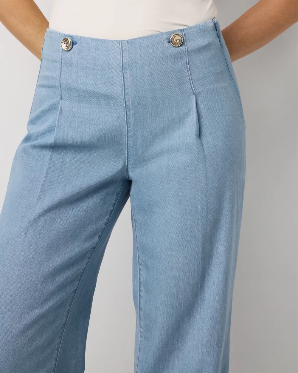 Wide Leg Featherweight Trouser Jean click to view larger image.