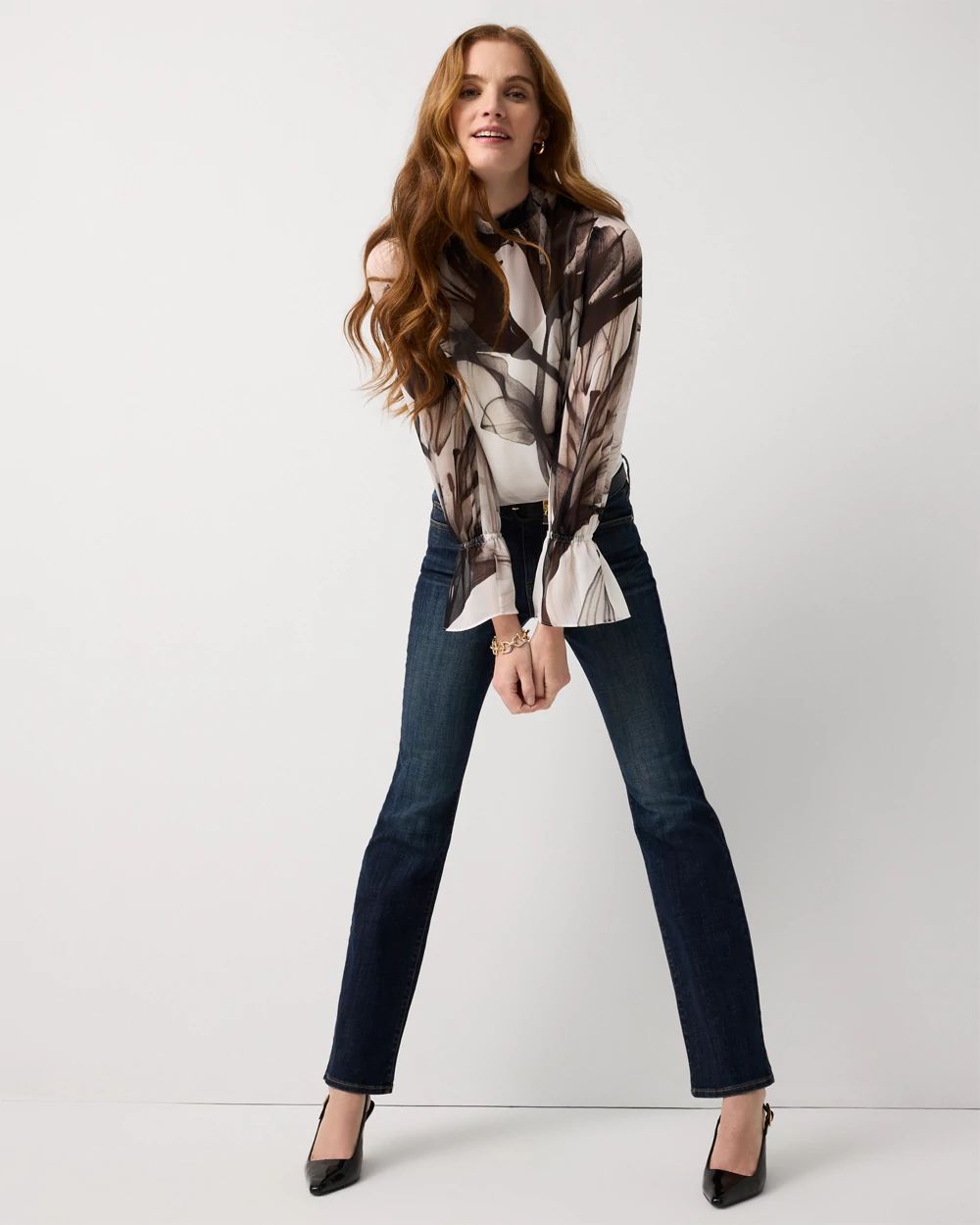 Petite Mid-Rise Bootcut Jeans