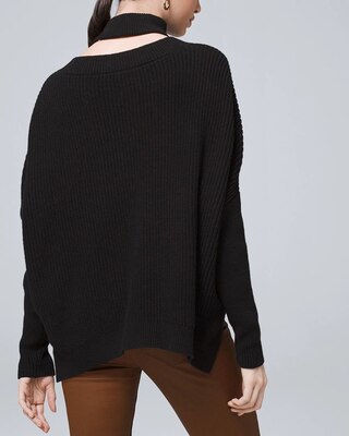 Pullover Sweater With Removable Choker
