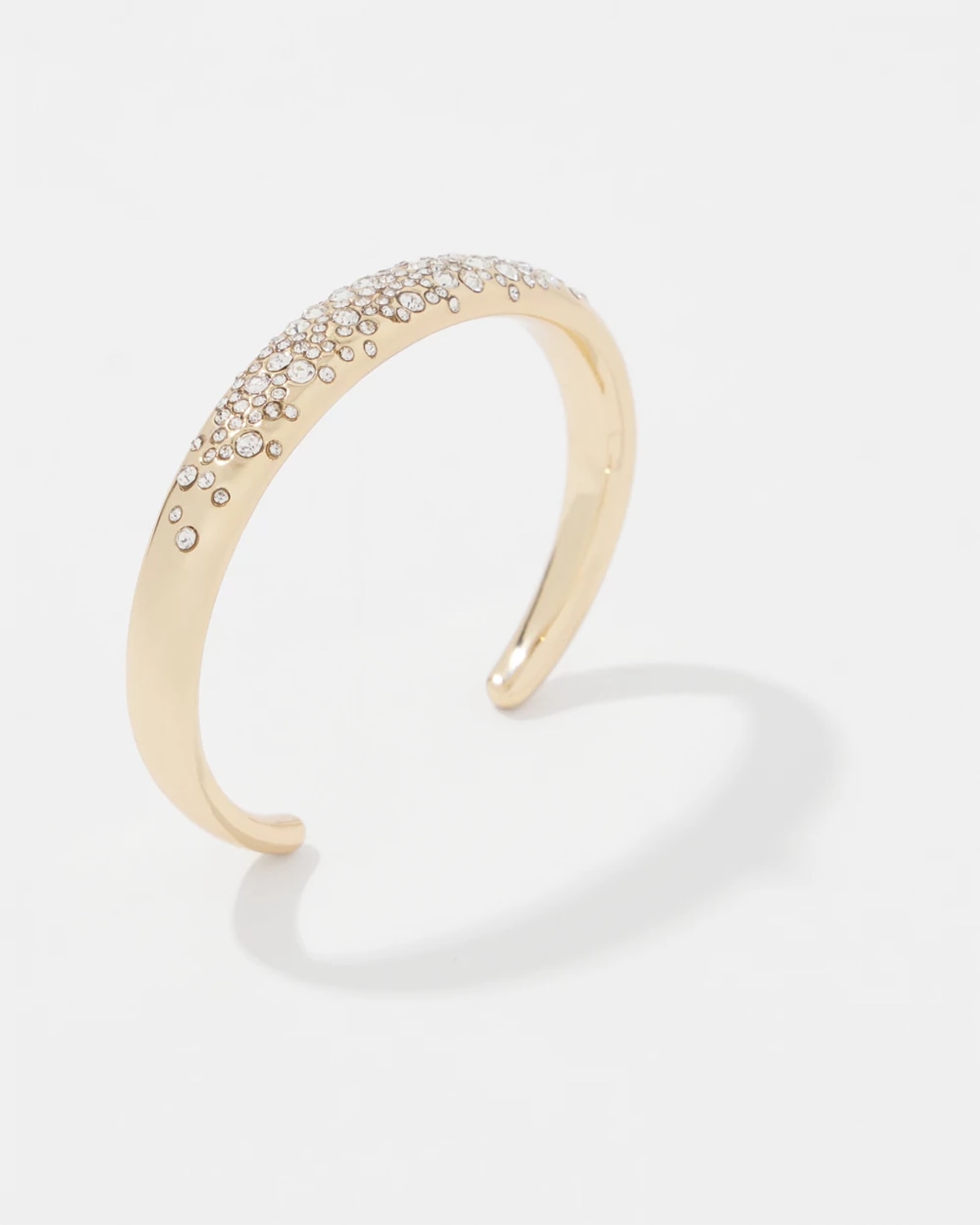 White House Black Market Dusted Pave Cuff Bracelet | In Gold