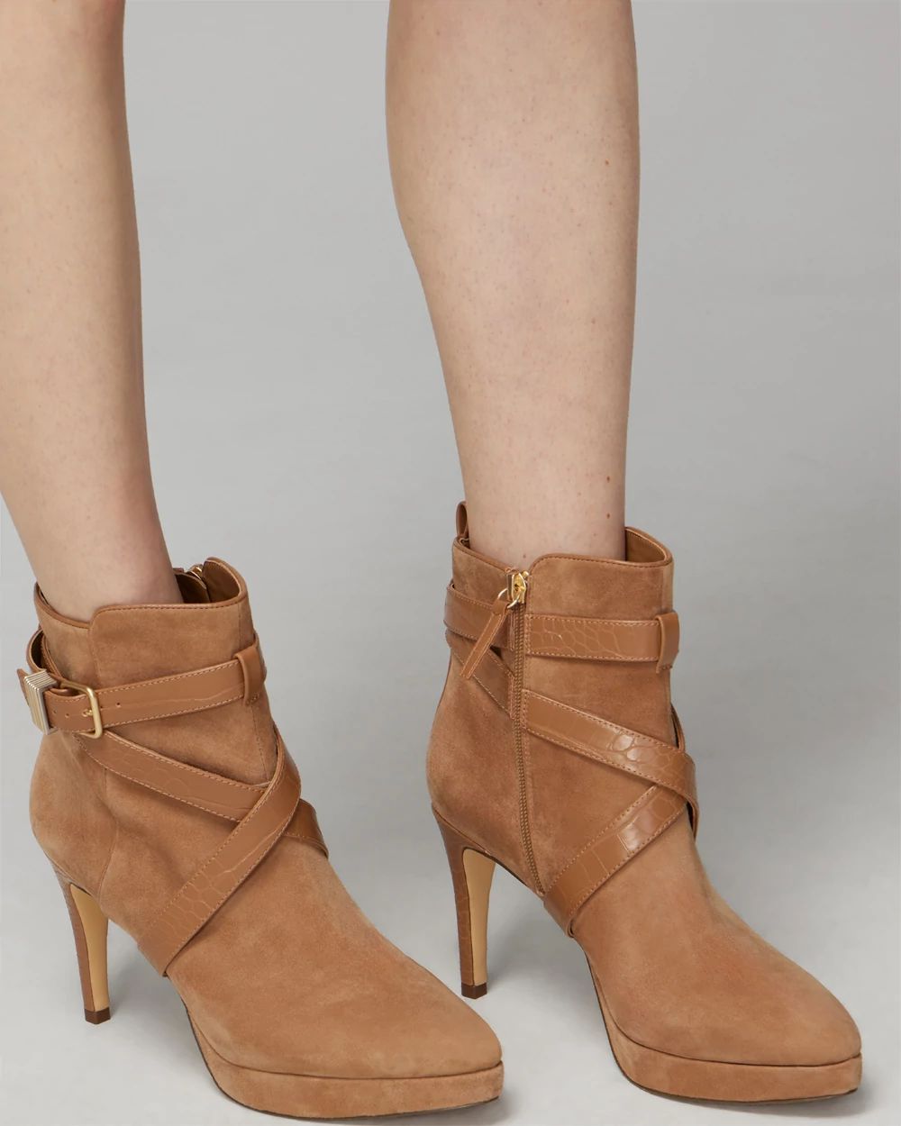 Croco Suede Boot