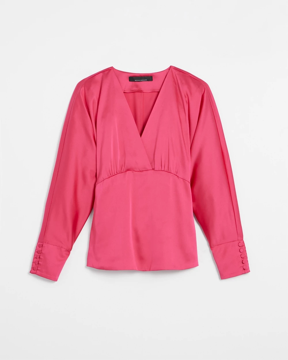 Long Sleeve V-Neck Empire Waist Blouse