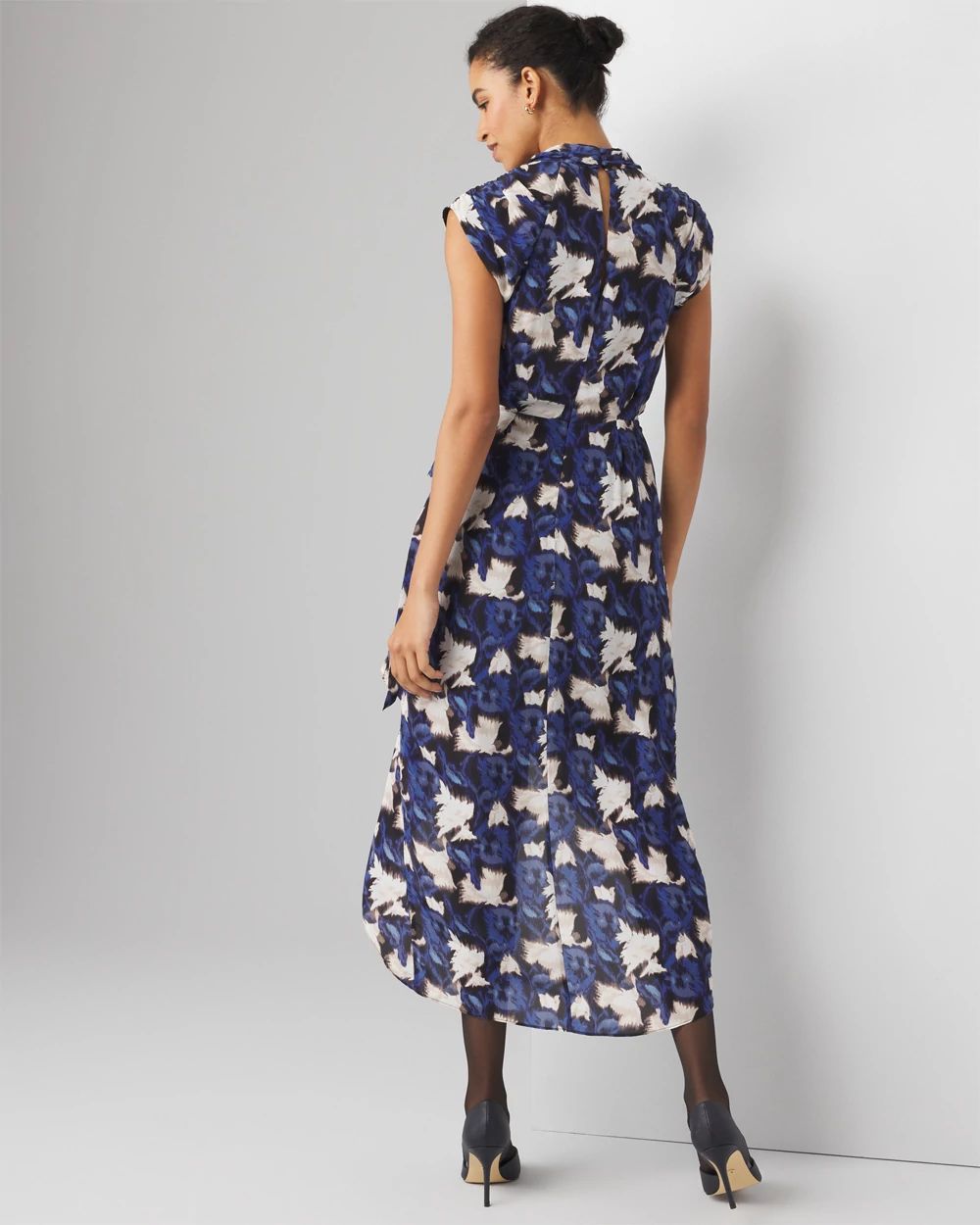 Draped Midi Dress click to view larger image.