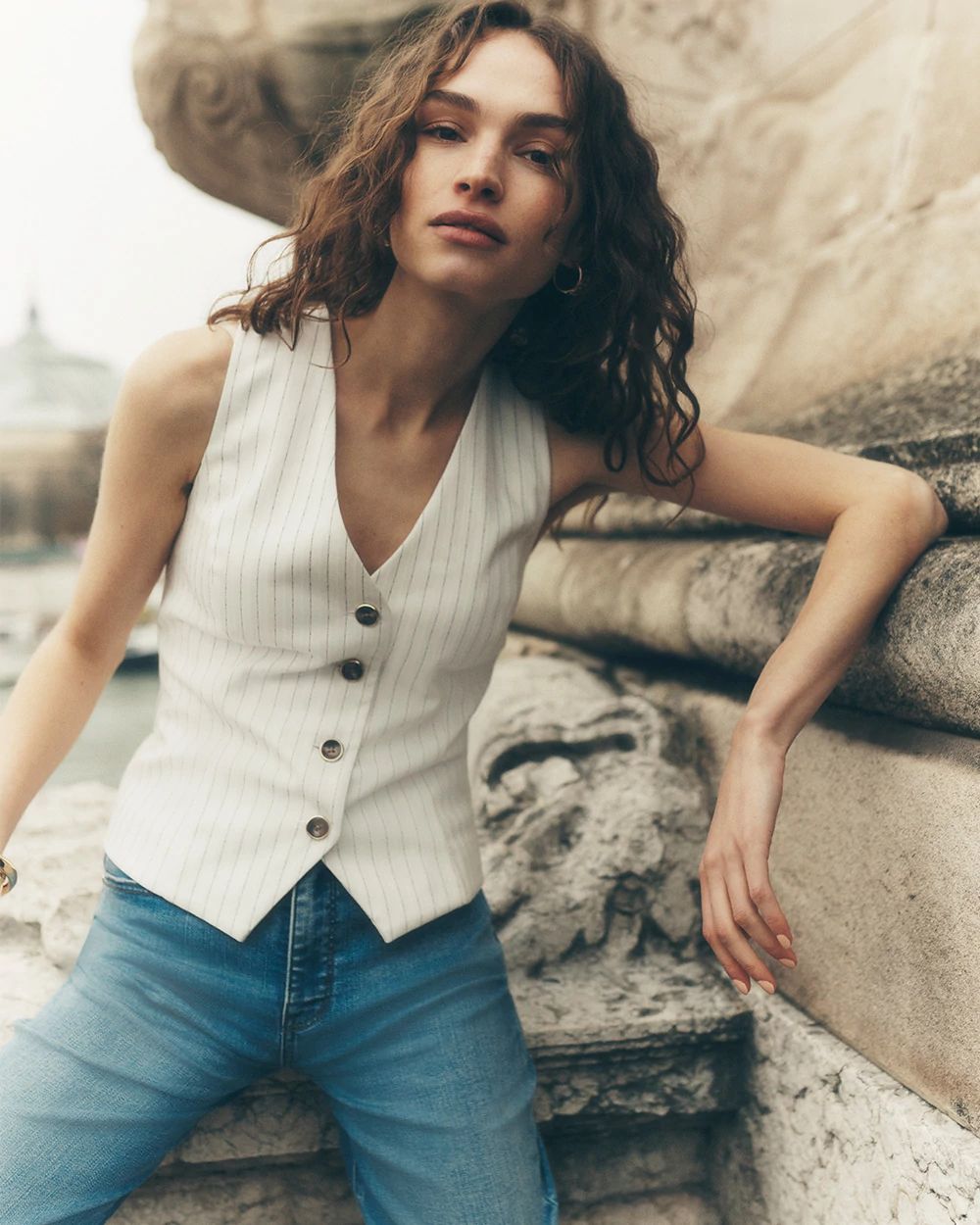 Pinstripe Vest