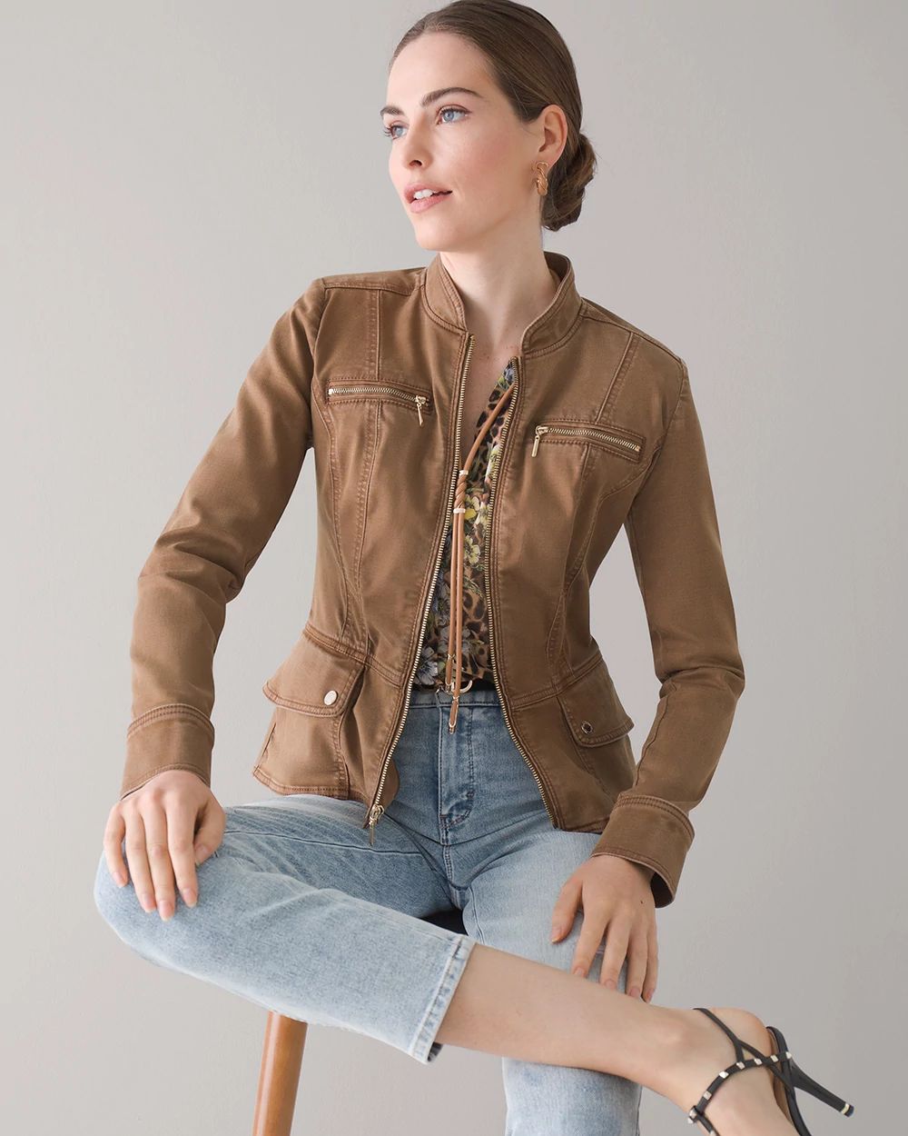 Peplum Moto Jacket
